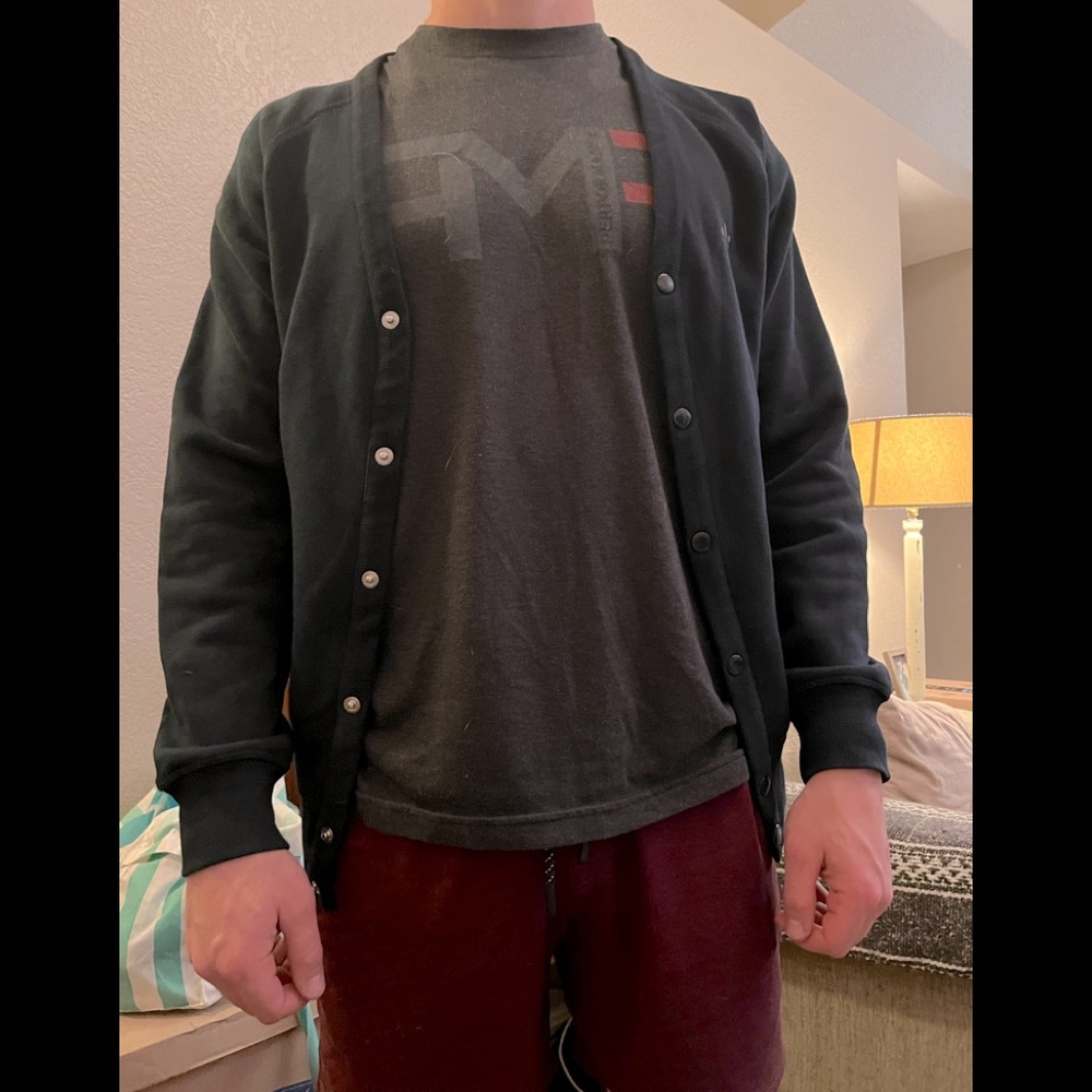 SOLD Adidas Cardigan Black